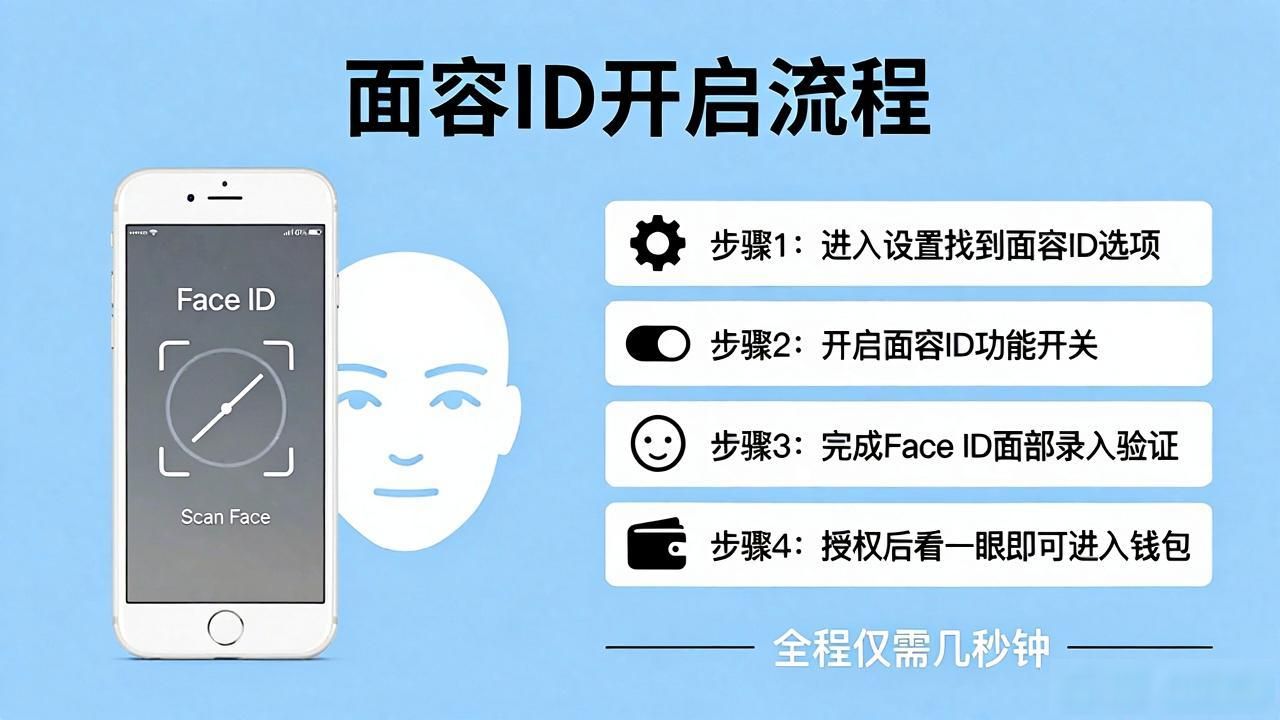如何在Bitpie钱包中使用触控ID和面容ID（苹果用户）_Bitpie钱包苹果生物识别设置_Bitpie钱包Face ID开启教程